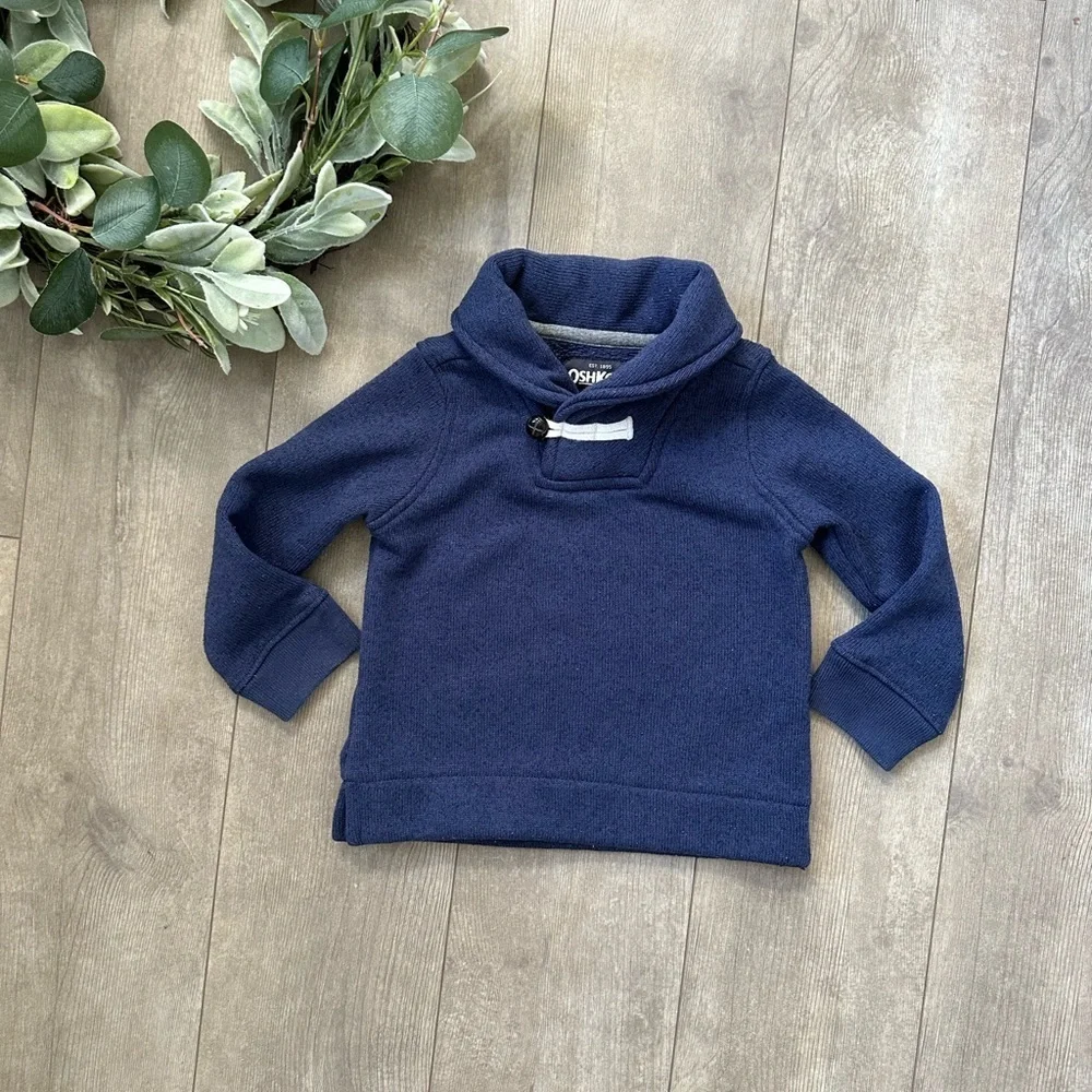 OshKosh B'gosh Toddler Boy Navy Blue Pullover Sweater